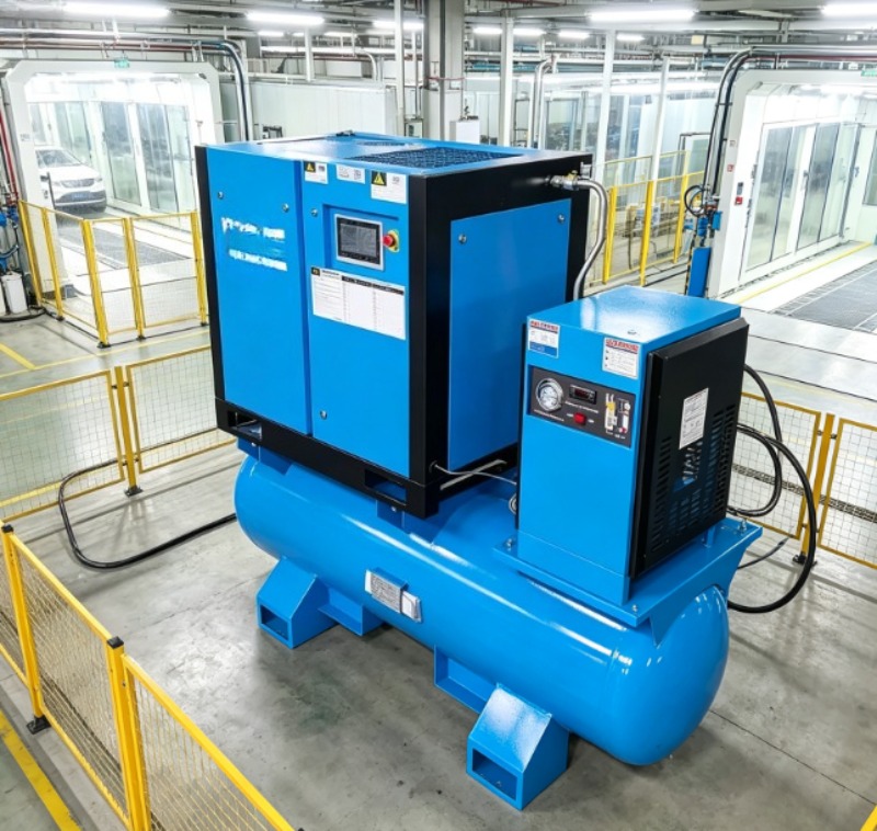 Industrial Laser Types - 22KW VSDスプリットタイプスクリューエアコンプレッサー、16bar 2.4m³/min単タンク産業用エアコンプレッサー（レーザー切断装置用）