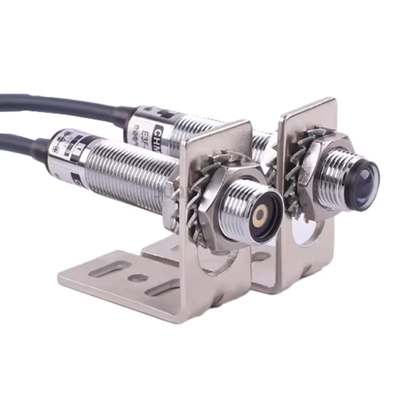 Industrial Laser Types - 産業用20Mレーザー光電センサースイッチ、対向型M12コネクタNPN NO近接スイッチE3F-20L/20C1
