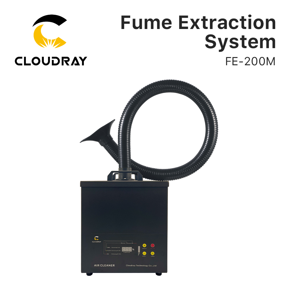 Laser Marking Machine - Cloudray Fume Extraction System FE-200M レーザーマーキング、コーディング、彫刻機用軽量排煙システム