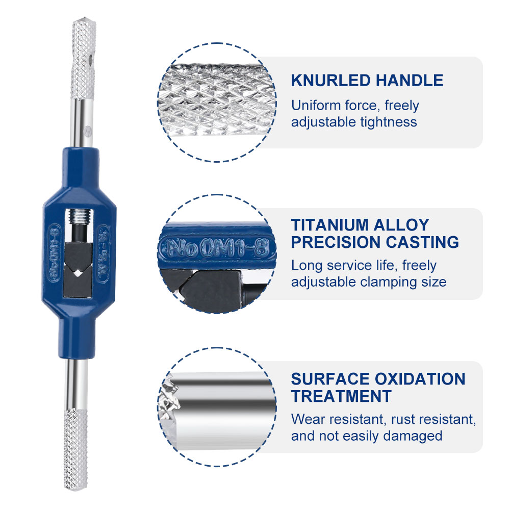 ハンプトン M1-M8 ねじタップレンチ調整可能なハンドタッ - Cnc Router Bit のレビューと価格