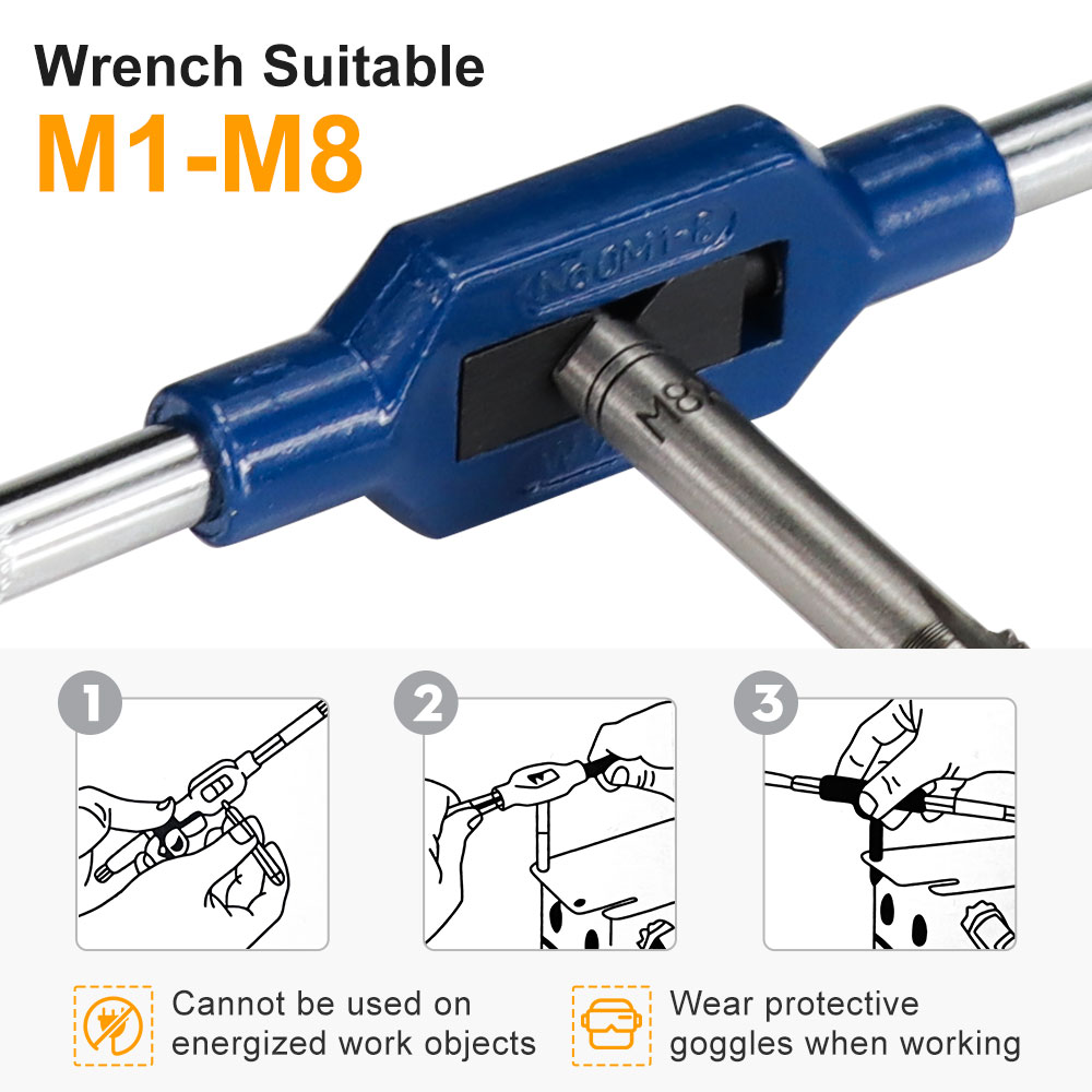 ハンプトン M1-M8 ねじタップレンチ調整可能なハンドタッ - Cnc Router Bit のレビューと価格