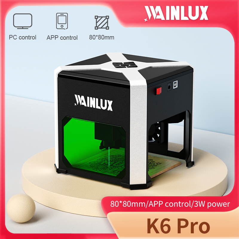 Wainlux レーザー彫刻機 K6 マークプリンターカッタ - Industrial Laser Tool のレビューと価格