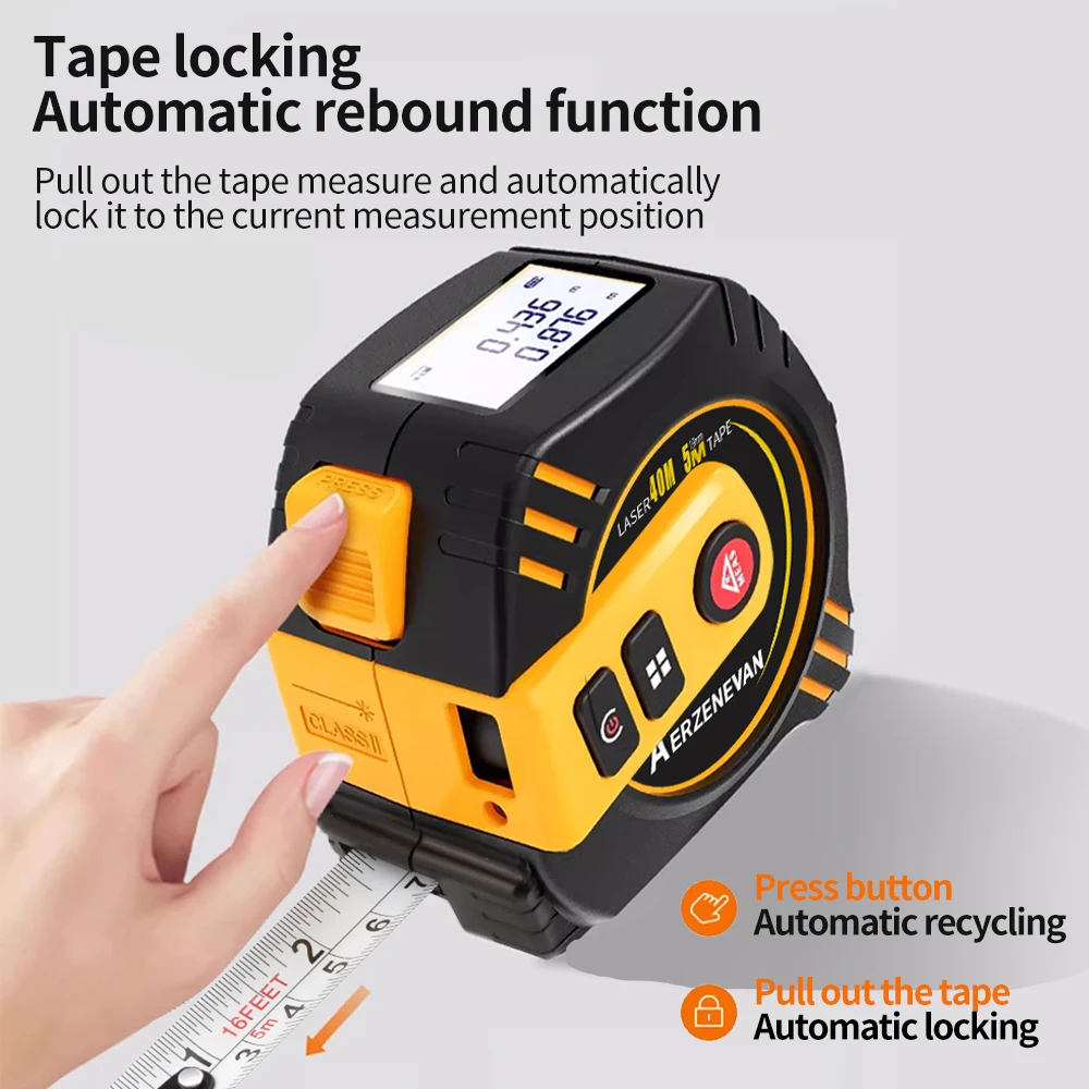 80mレーザーテープメジャー、測定ツール、レーザー距離計、ス - Industrial Laser Sensor のレビューと価格