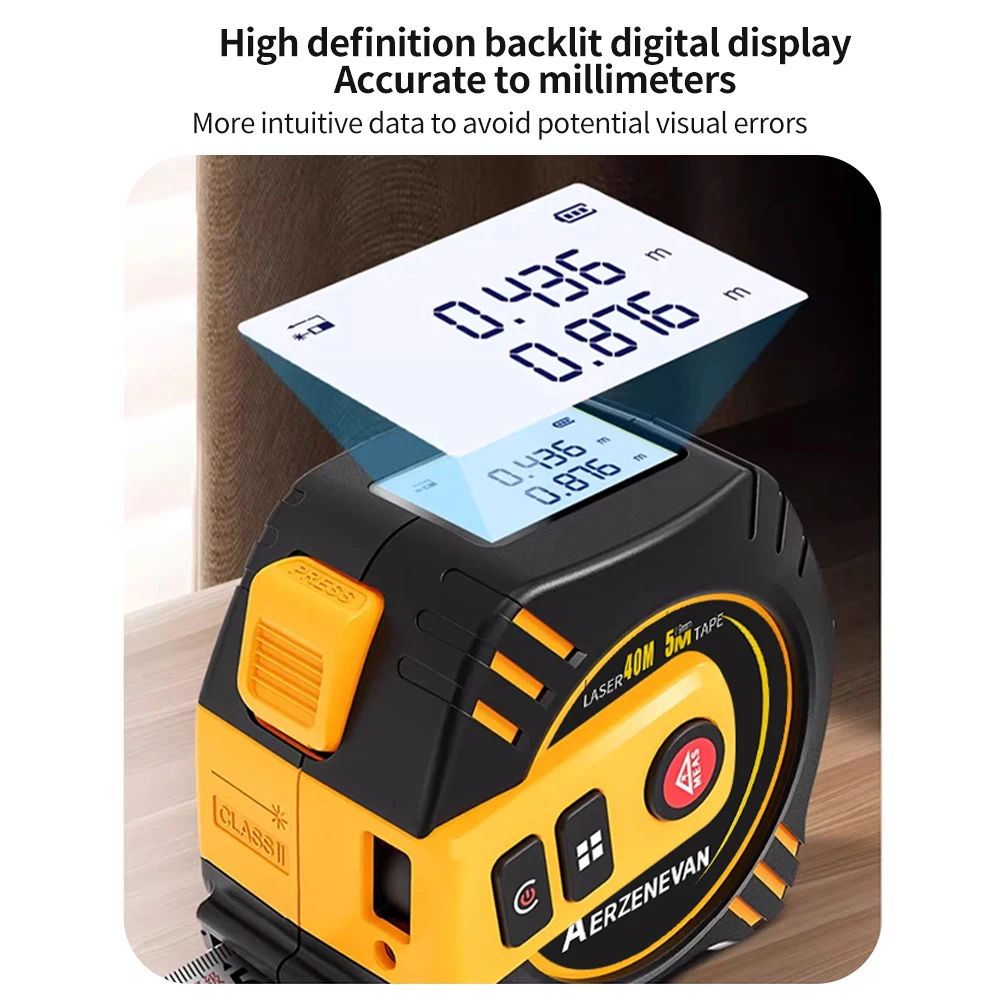 80mレーザーテープメジャー、測定ツール、レーザー距離計、ス - Industrial Laser Sensor のレビューと価格