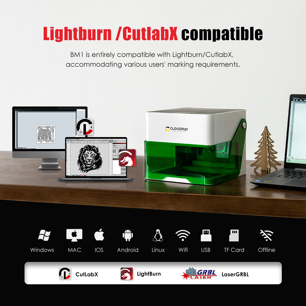 Cloudray 5000mw CNC ミニレーザー彫刻デス - Industrial Laser Tool のレビューと価格