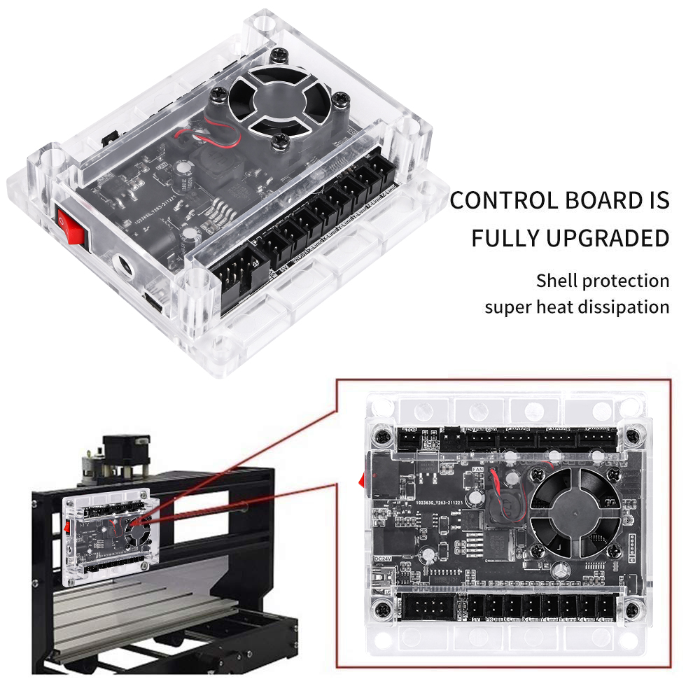 Grbl 1.1 usbポートcnc彫刻機制御ボード3軸統合 - Industrial Laser Sensor のレビューと価格