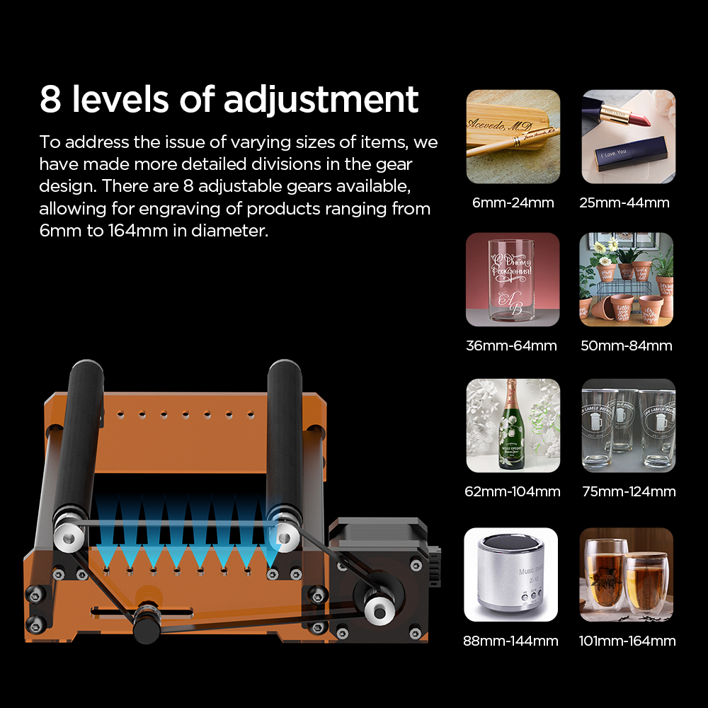 ACMER M3 レーザーロータリーローラー 360 °   - Industrial Laser Equipment のレビューと価格