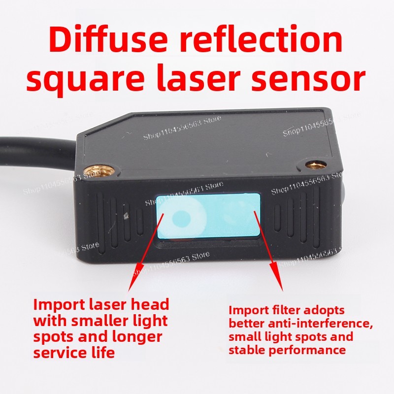 工業用オートビジブル赤外線レーザー拡散光電センサー - Industrial Laser Types のレビューと価格