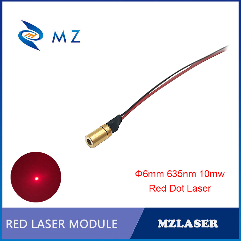 ミニ6mmレッドドットレーザーモジュール635nm 10mw - Industrial Laser Types のレビューと価格
