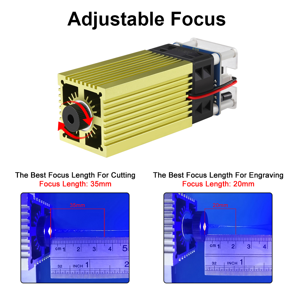 レーザーツリーフォーカス調整可能なブルーレーザーモジュール、 - Industrial Laser Tool のレビューと価格