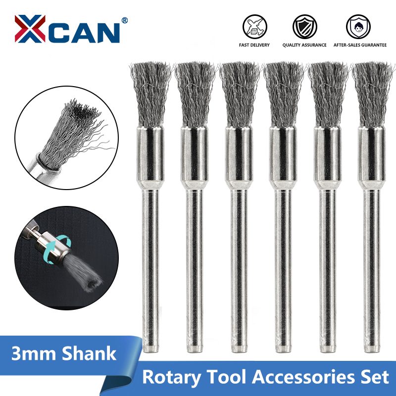 XCAN 鋼線ホイールブラシセット 3.0 ミリメートルシャ - Cnc Router Bit のレビューと価格