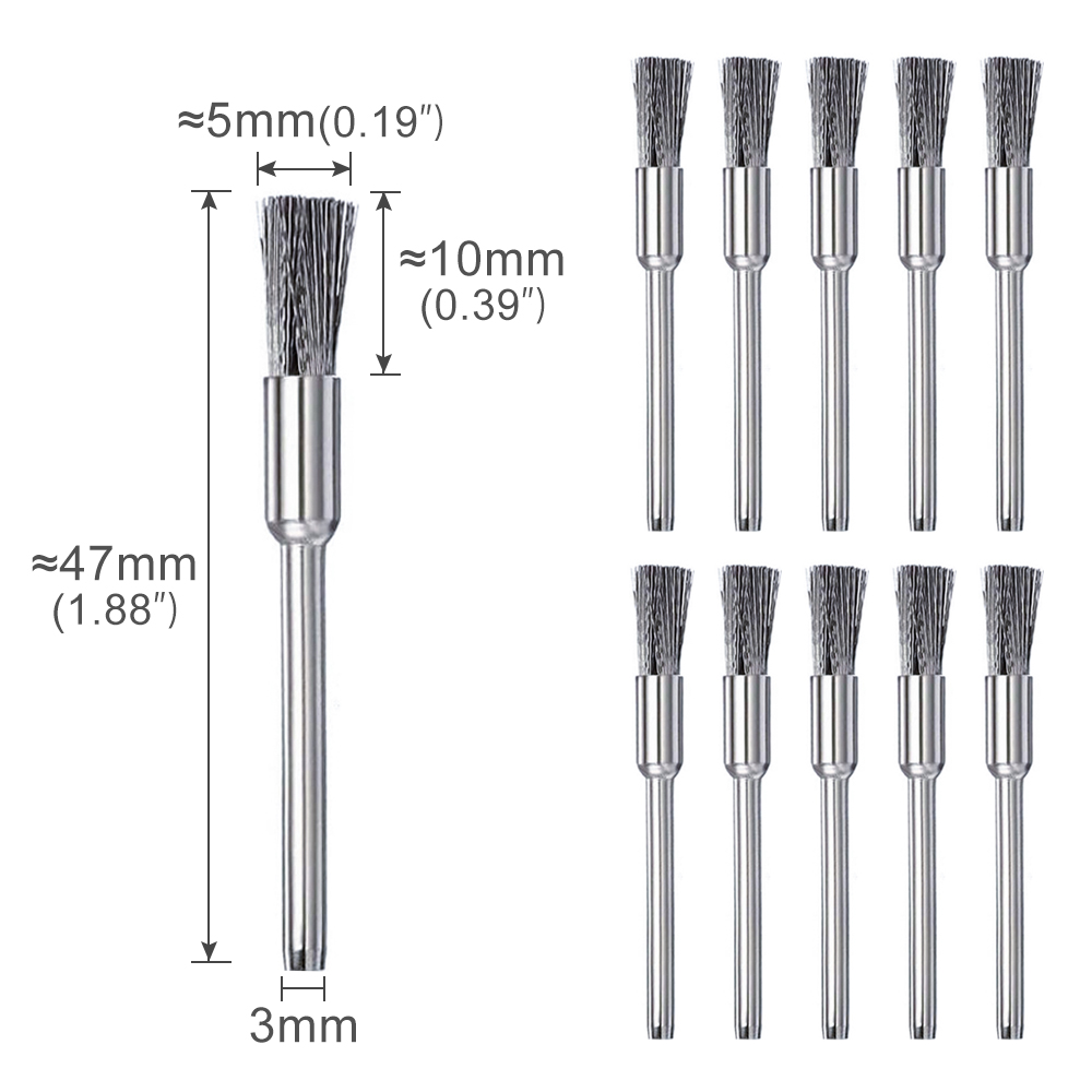 CMCP 鋼線ホイールブラシセット 3.0 ミリメートルシャ - Cnc Router Bit のレビューと価格