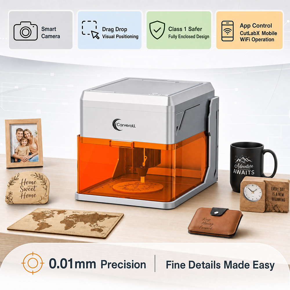 Carverall A1PRO 10Wレーザー彫刻機、HDカ - Industrial Laser Equipment のレビューと価格